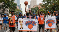 Highlights from the New York Knicks NBA championship parade