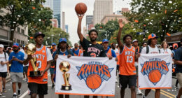 Highlights from the New York Knicks NBA championship parade