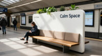 'Calm Space' Installed At Busy Tube Station - BBC