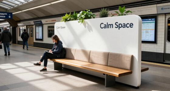 'Calm Space' Installed At Busy Tube Station - BBC